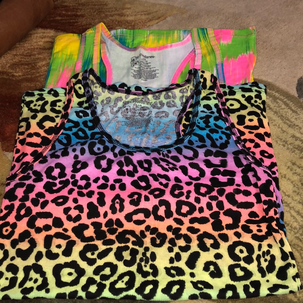 No Boundaries 2 racer back tanks